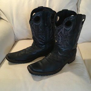 Denver Mountain Leather Western Boots Made In Mexico